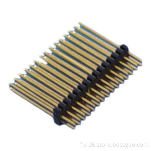 Pin Headers with Single or Double Rows PBT PA6T Material Tin/Gold Plating